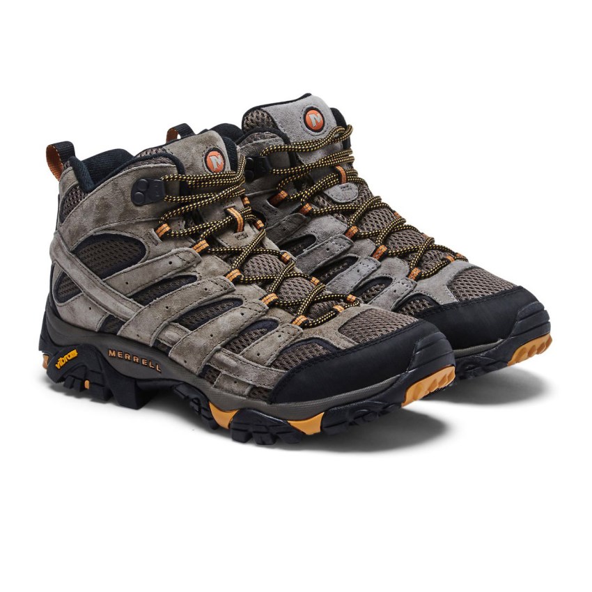 Chaussures Randonnée Merrell Moab 2 Mid Ventilator Marron Homme | W.B.BCLZ